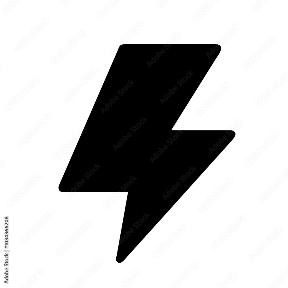 A Lightning Bolt Icon for Energy and Power A Lightning Bolt Icon for Energy and Power