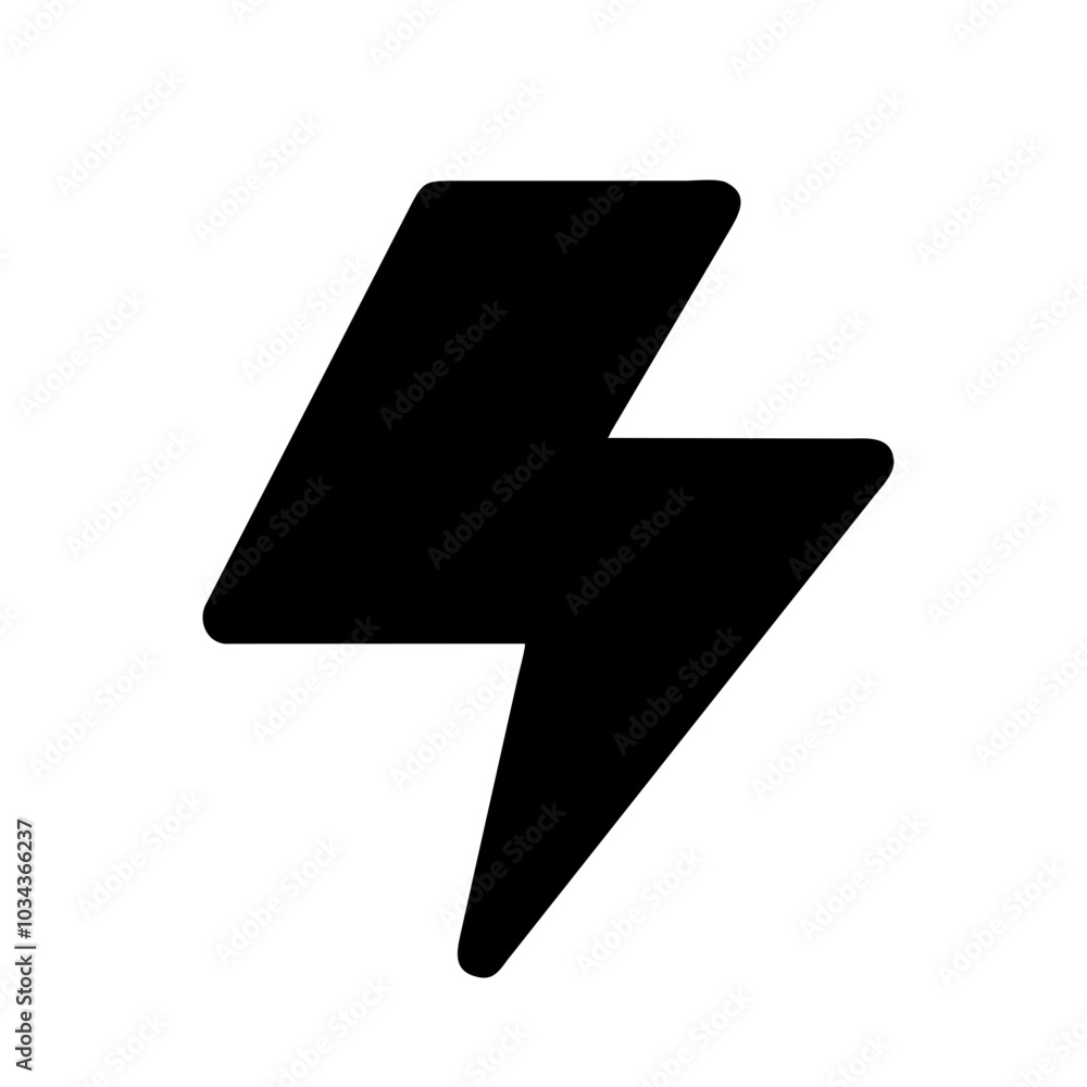 A Lightning Bolt Icon for Energy and Power A Lightning Bolt Icon for Energy and Power