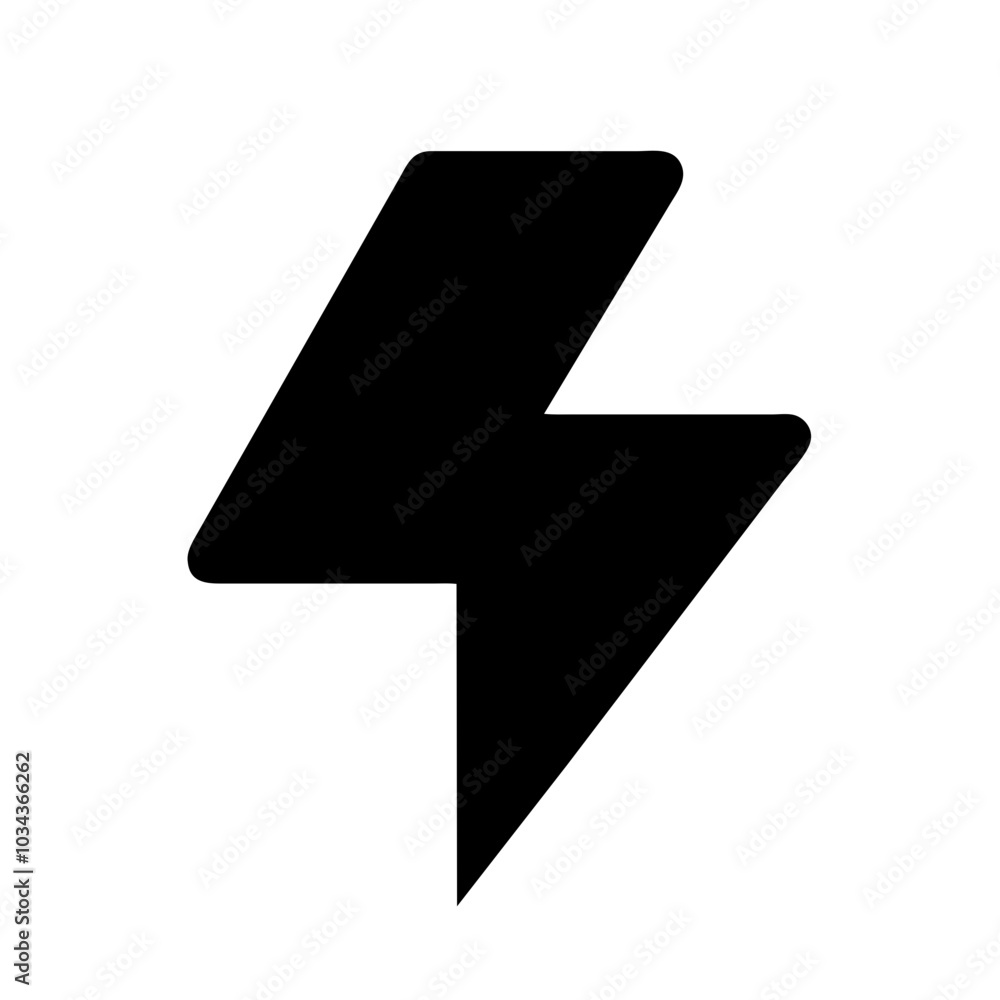 A Lightning Bolt Icon for Energy and Power A Lightning Bolt Icon for Energy and Power