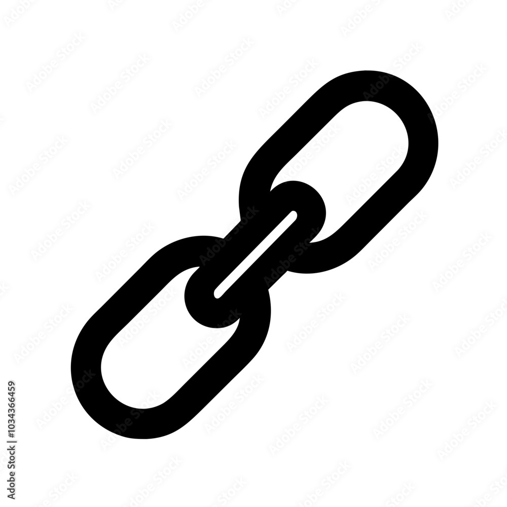 A Link/URL Icon Symbolizing Connectivity A Link/URL Icon Symbolizing Connectivity