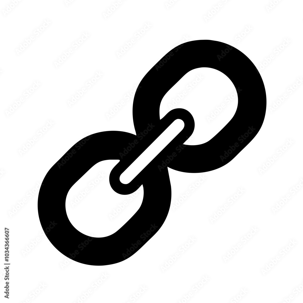 A Link/URL Icon Symbolizing Connectivity A Link/URL Icon Symbolizing Connectivity