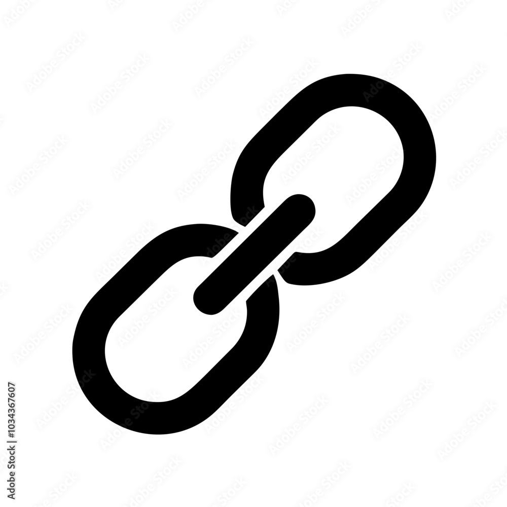 A Link/URL Icon Symbolizing Connectivity A Link/URL Icon Symbolizing Connectivity