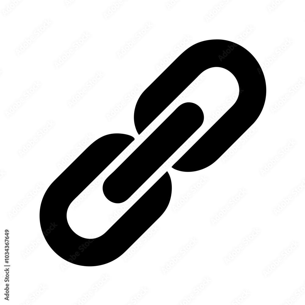 A Link/URL Icon Symbolizing Connectivity A Link/URL Icon Symbolizing Connectivity