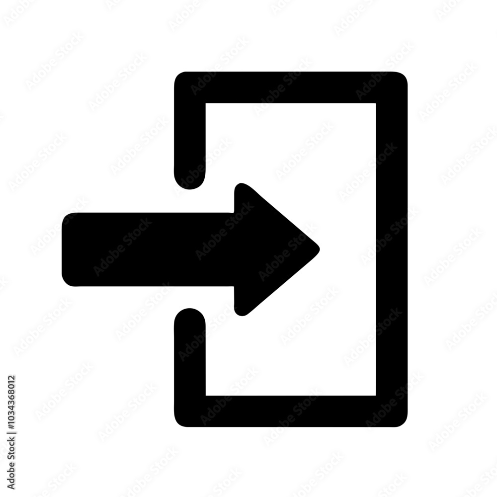 A Login/Exit Icon for Access Management A Login/Exit Icon for Access Management