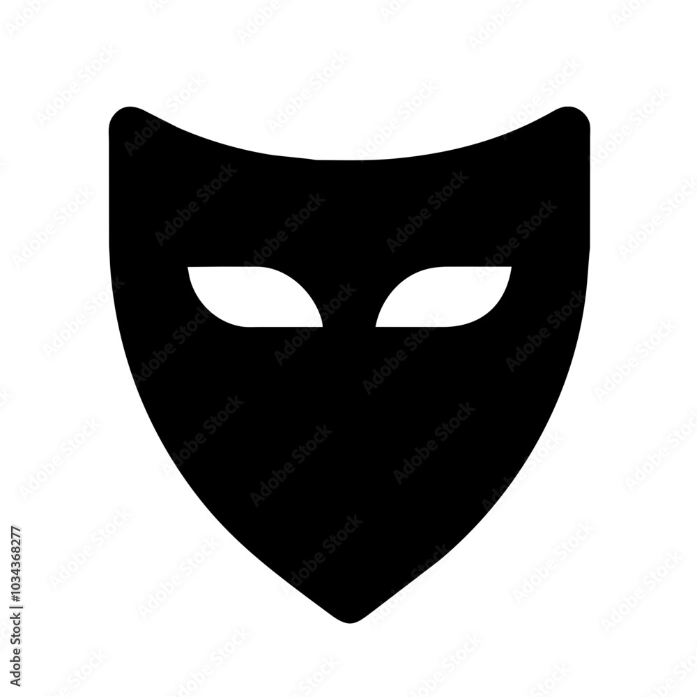 A Mask Icon Representing Safety and Protection A Mask Icon Representing Safety and Protection