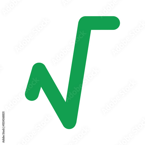 Square root icon pack. Math root number formula vector sign. Mathematic square root of x icon.