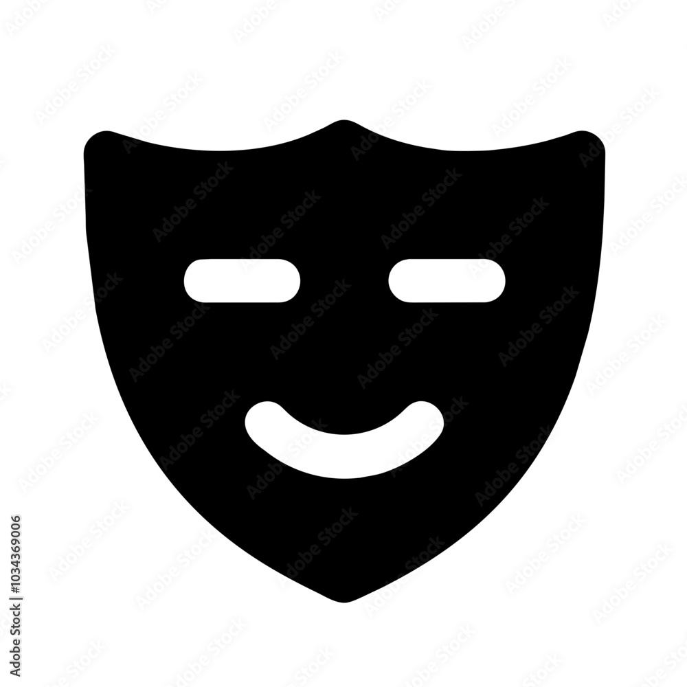 A Mask Icon Representing Safety and Protection A Mask Icon Representing Safety and Protection