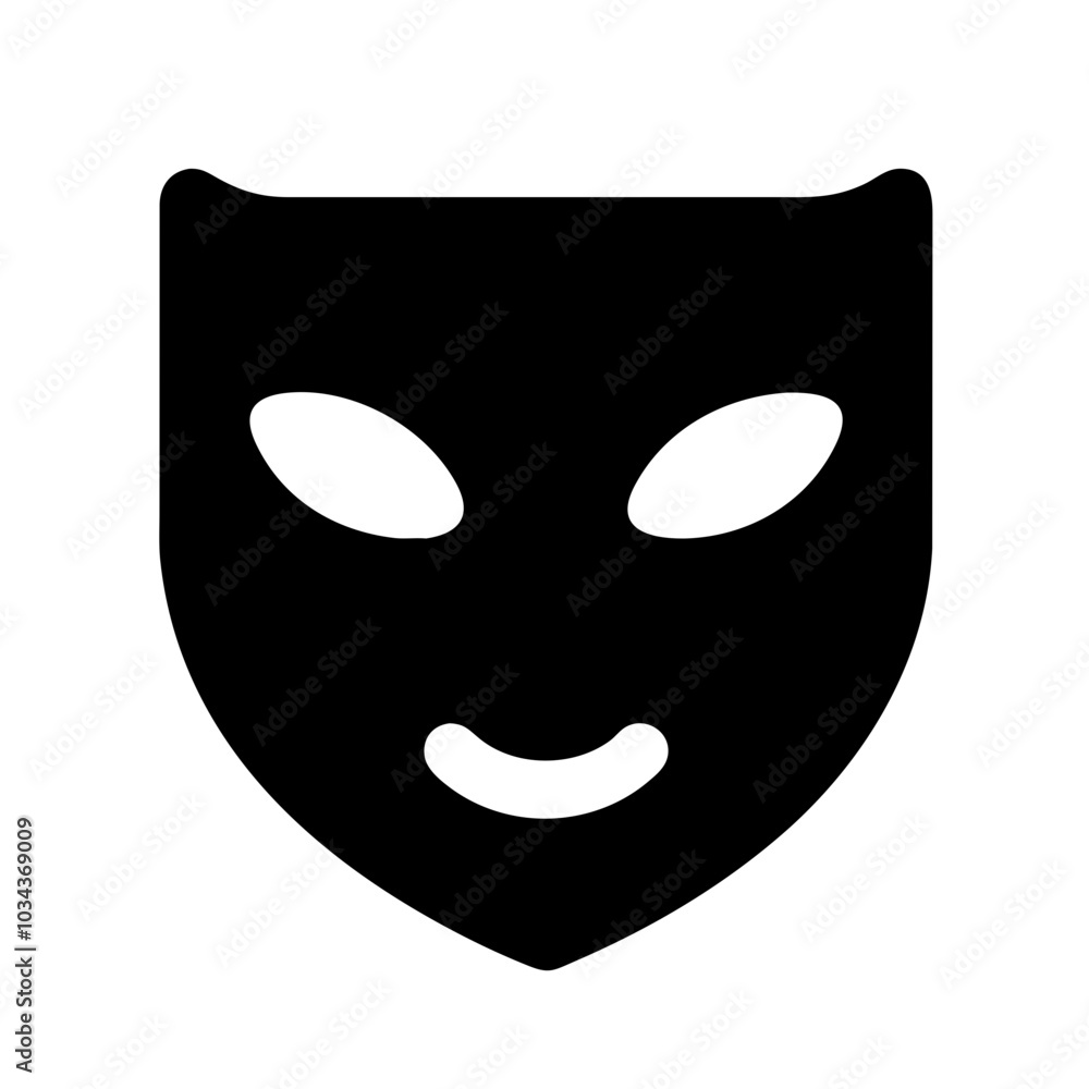 A Mask Icon Representing Safety and Protection A Mask Icon Representing Safety and Protection
