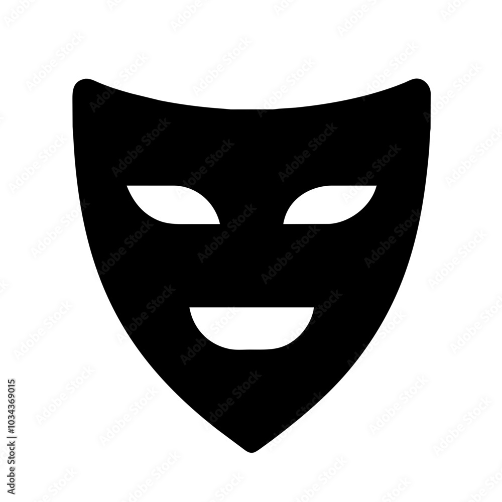 A Mask Icon Representing Safety and Protection A Mask Icon Representing Safety and Protection