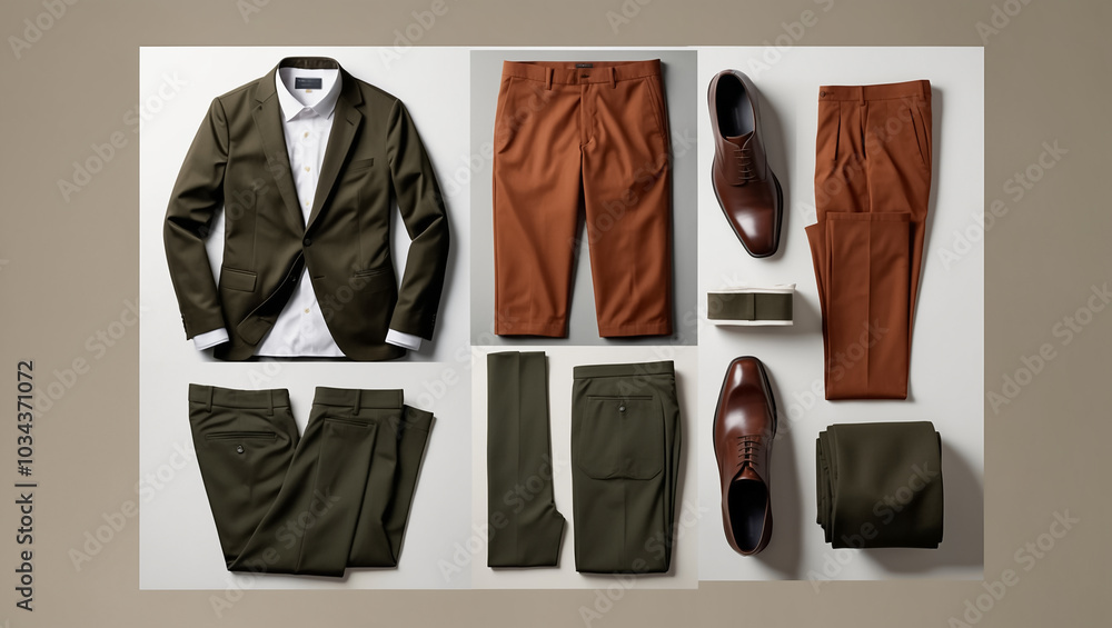 set of stylish men's business clothes set of stylish men's business clothes