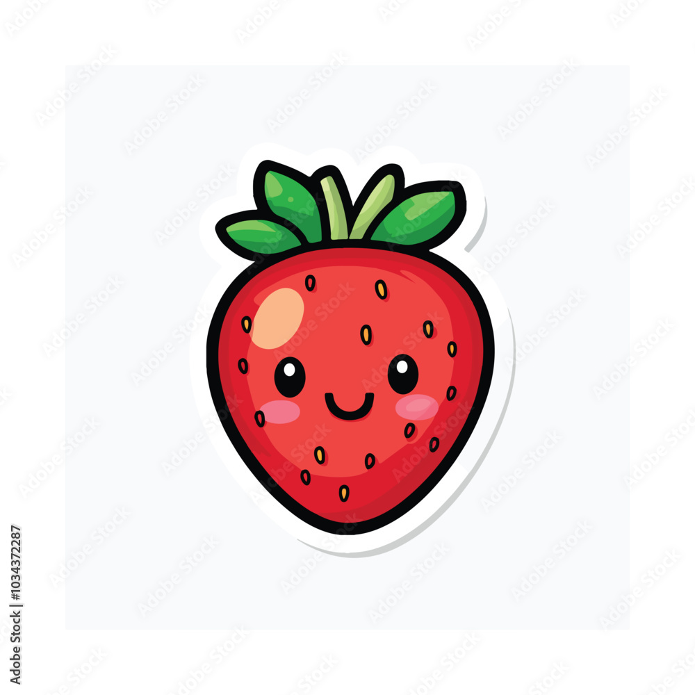 Obraz premium strawberry on white background