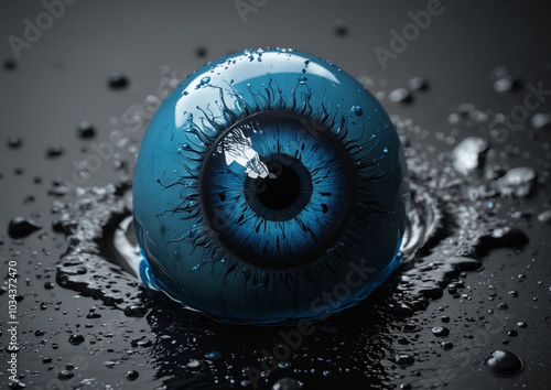 eye in the water
