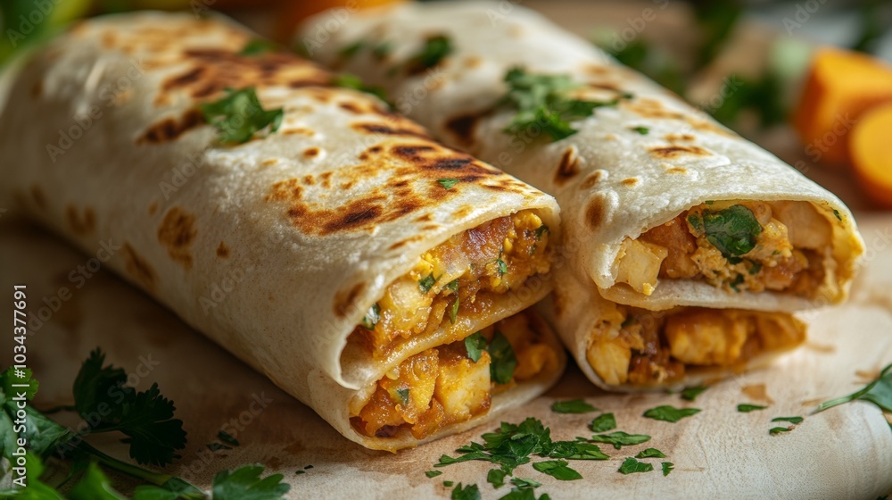The national cuisine of Mexico: Fried burritos with pumpkin. The national cuisine of Mexico: Fried burritos with pumpkin.