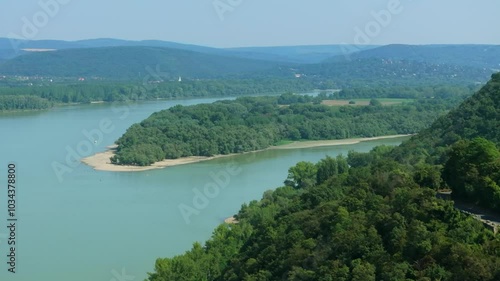 The peak of Szentendre Island, Kisoroszi, Hungary. 