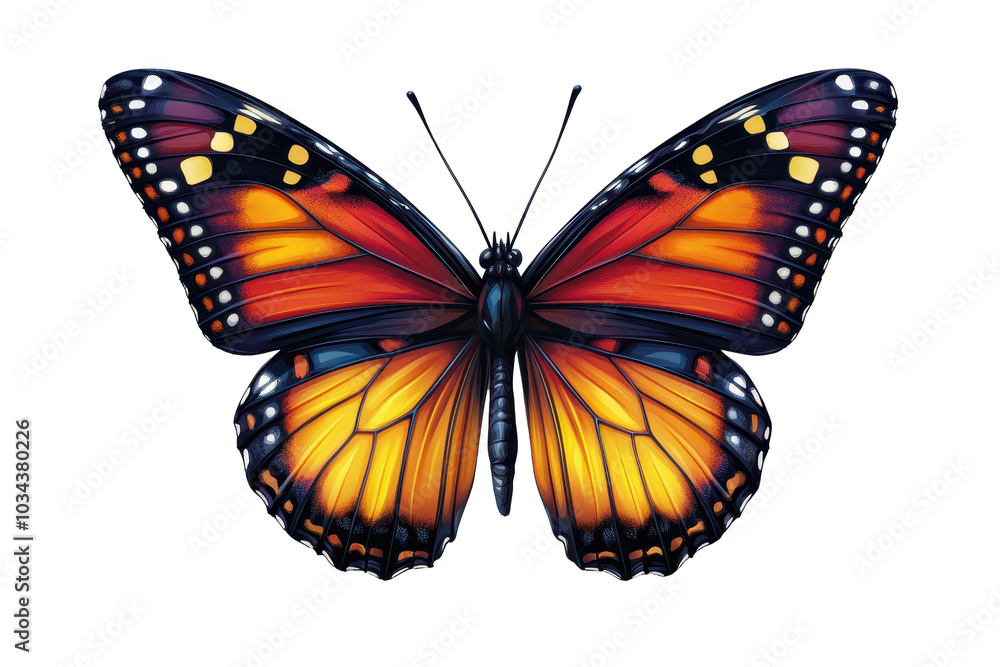 Monarch butterfly PNG isolated on transparent background, white background. Monarch butterfly PNG isolated on transparent background, white background.