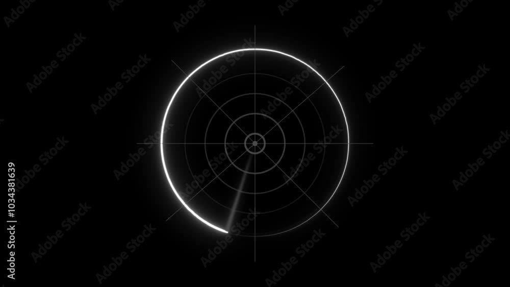 Radar screen animation on black background. Signal transmitted sonar radar.Radar point to detect enemy position. Radar screen animation on black background. Signal transmitted sonar radar.Radar point to detect enemy position.