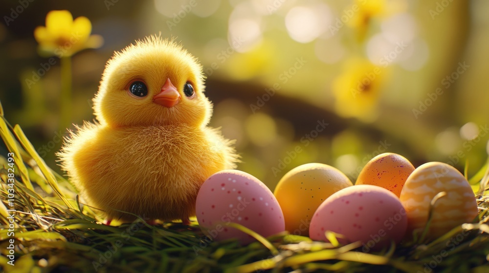Yellow duck with eggs Yellow duck with eggs