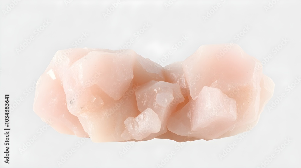 Fototapeta premium 3D Model of Rough Spodumene Crystal
