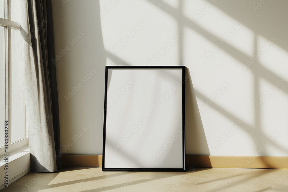 minimalist interior space featuring a mockup of a frame for an art painting on the wall with beautiful interior minimalist interior space featuring a mockup of a frame for an art painting on the wall with beautiful interior
