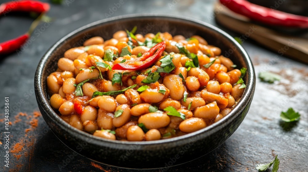 The national cuisine of Mexico: Mexican fried beans. The national cuisine of Mexico: Mexican fried beans.