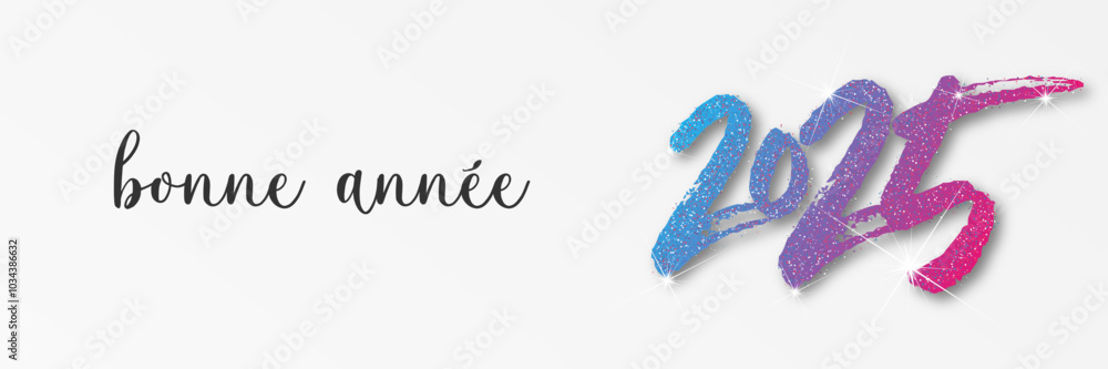 Bonne année - meilleurs vœux 2025 - vecteur pour affiche, bannière, salutation et célébration du nouvel an 2025. Bonne année - meilleurs vœux 2025 - vecteur pour affiche, bannière, salutation et célébration du nouvel an 2025.