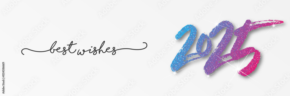 Happy new year - best wishes 2025 with colorful number. Perfect vector for poster, banner, greeting and new year 2025 celebration. Happy new year - best wishes 2025 with colorful number. Perfect vector for poster, banner, greeting and new year 2025 celebration.
