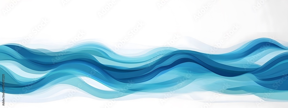 Vector illustration of a wavy lines background. Blue and white vector line pattern with ocean waves, sea or water texture Vector illustration of a wavy lines background. Blue and white vector line pattern with ocean waves, sea or water texture
