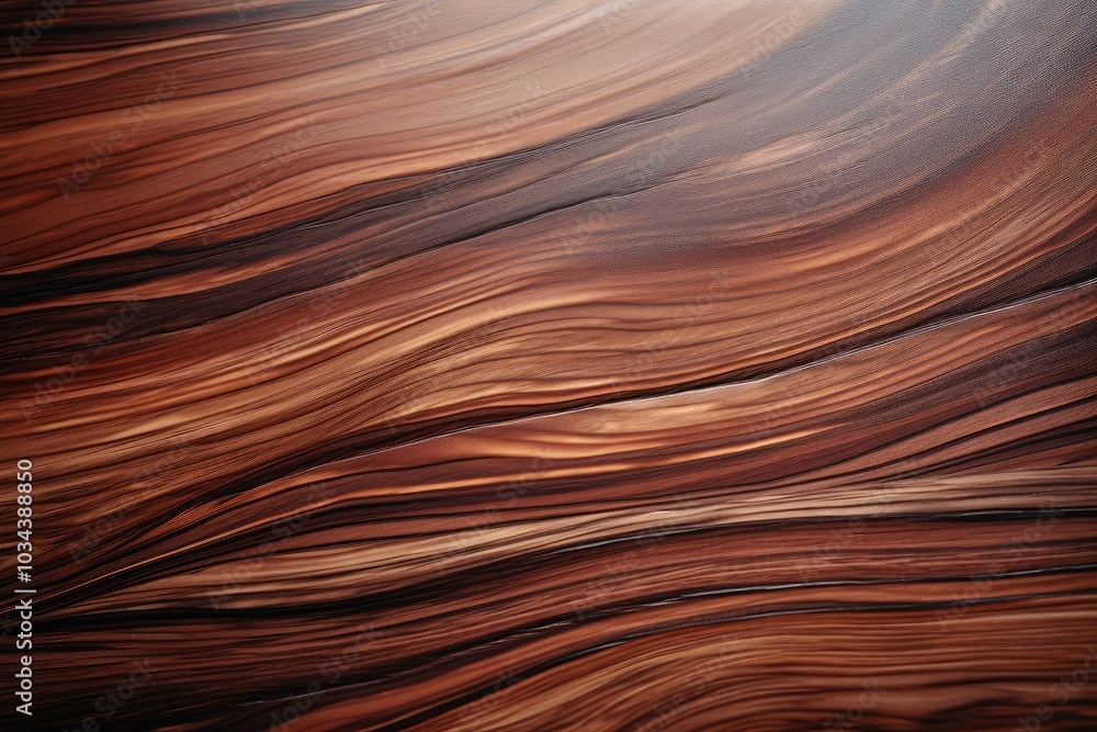 The polished wood presents stunning patterns with flowing lines showcasing rich colors and natural textures enhancing any interior design The polished wood presents stunning patterns with flowing lines showcasing rich colors and natural textures enhancing any interior design