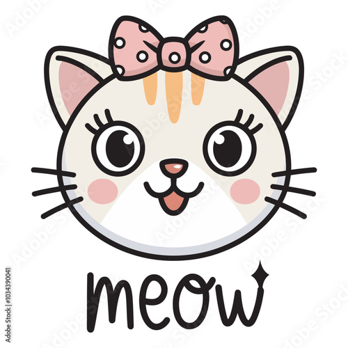 cute cat vector illustration