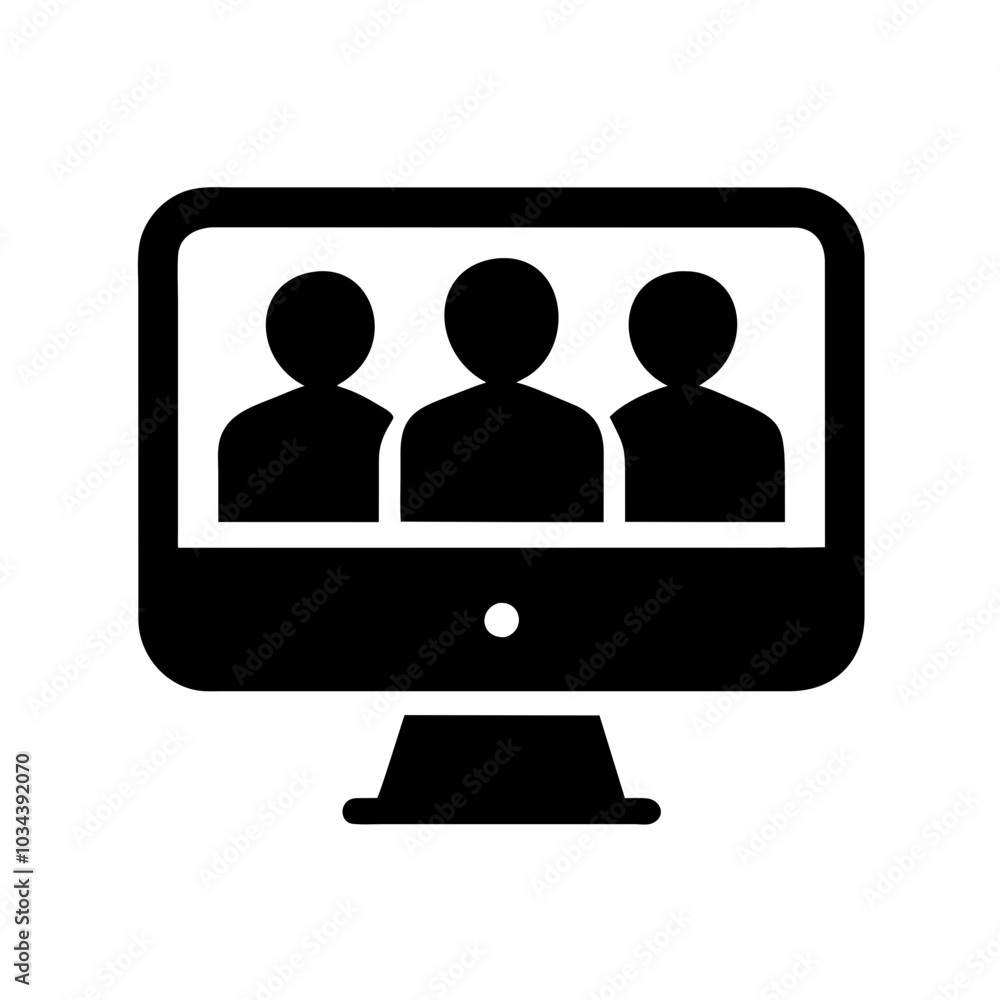 A Meeting Icon Representing Collaboration and Discussion A Meeting Icon Representing Collaboration and Discussion