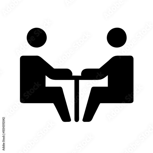 A Meeting Icon Representing Collaboration and Discussion