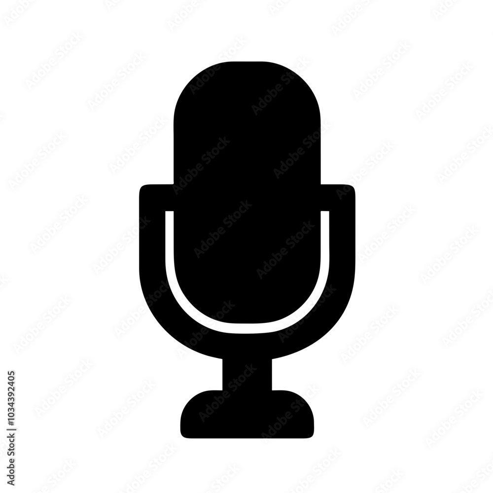 A Microphone Icon Representing Sound Capture A Microphone Icon Representing Sound Capture