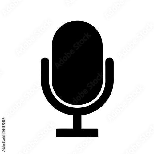 A Microphone Icon Representing Sound Capture