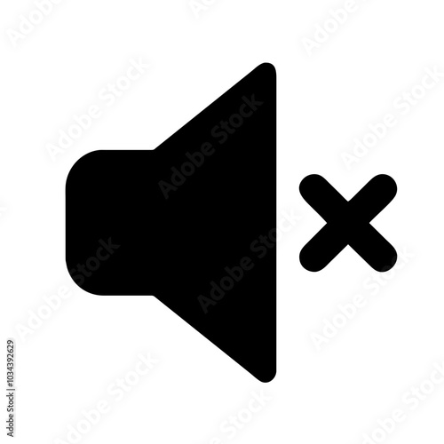 A Mute Icon Representing Sound Control