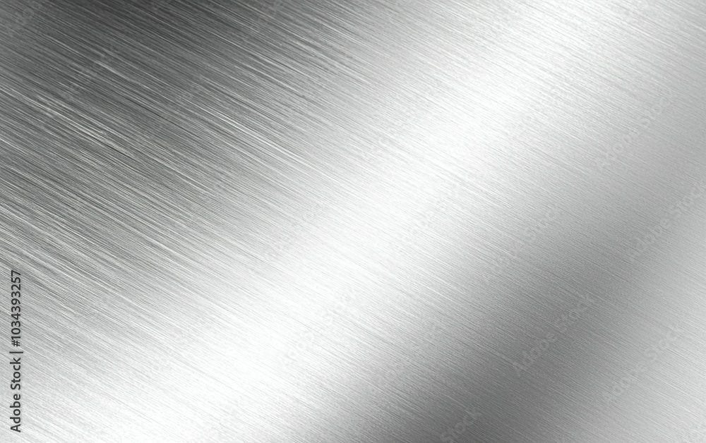 Brushed metal texture showcasing sleek, reflective surface with subtle lighting variations creating depth and dimension Brushed metal texture showcasing sleek, reflective surface with subtle lighting variations creating depth and dimension