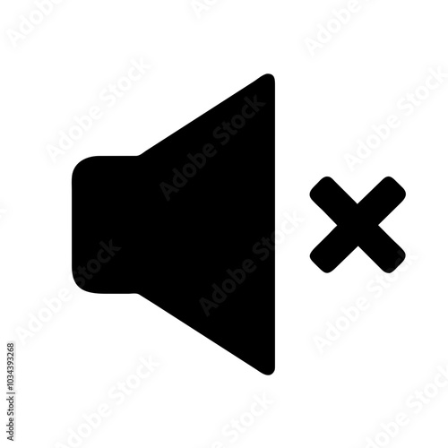 A Mute Icon Representing Sound Control