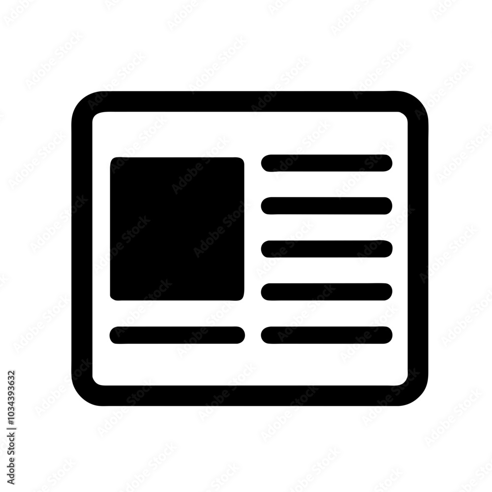 A News Icon Representing Information and Updates A News Icon Representing Information and Updates