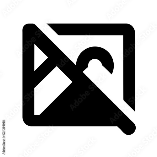 A No Image Icon Indicating Absence of Visuals
