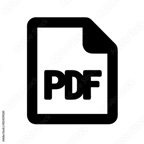 A PDF Icon Representing Document Format