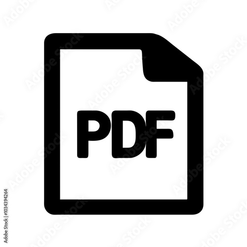 A PDF Icon Representing Document Format