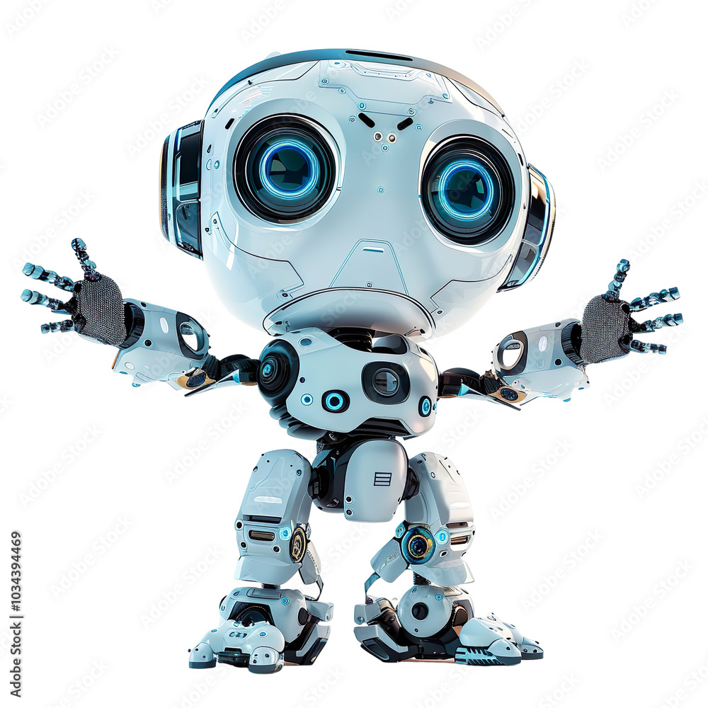 Ai Robot, Bot Assistant isolated on a white background. Ai Robot, Bot Assistant isolated on a white background.
