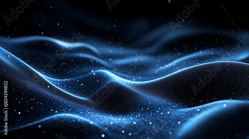 black and blue abstract background with glowing highlights