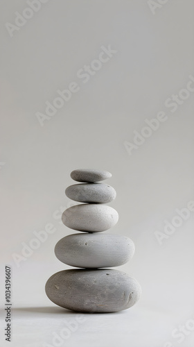 Achieving Inner Balance: The Artful Pebble Stack Symbolizing Peace and Mindfulness