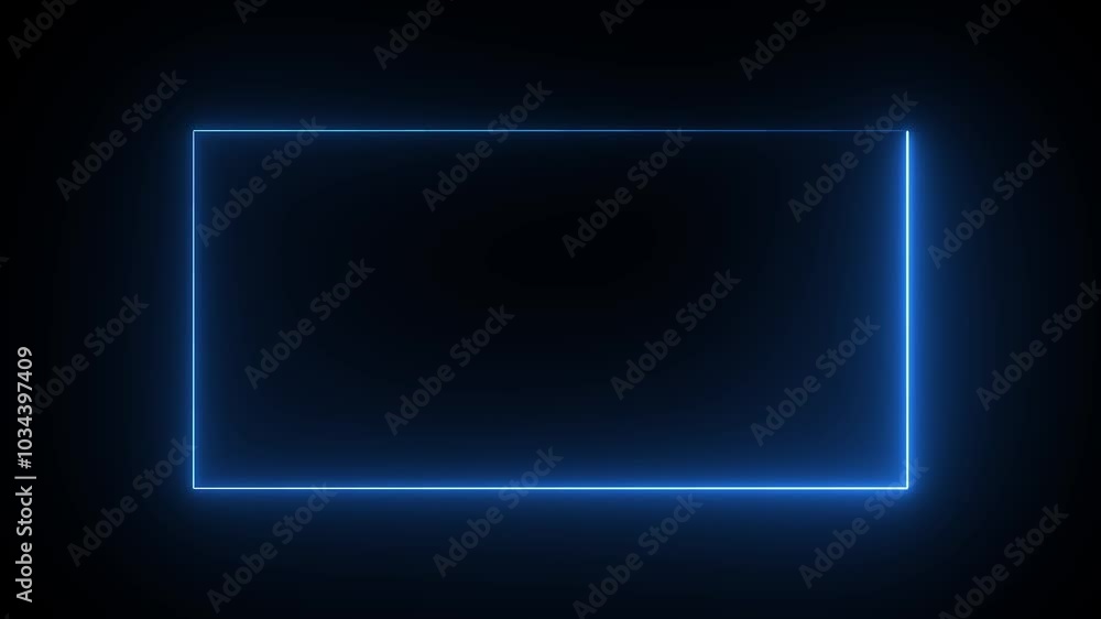 abstract glowing neon rectangle border frame. abstract glowing neon rectangle border frame.