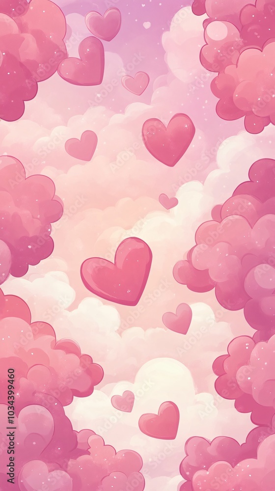 pink sparkling hearts wallpaper pink sparkling hearts wallpaper