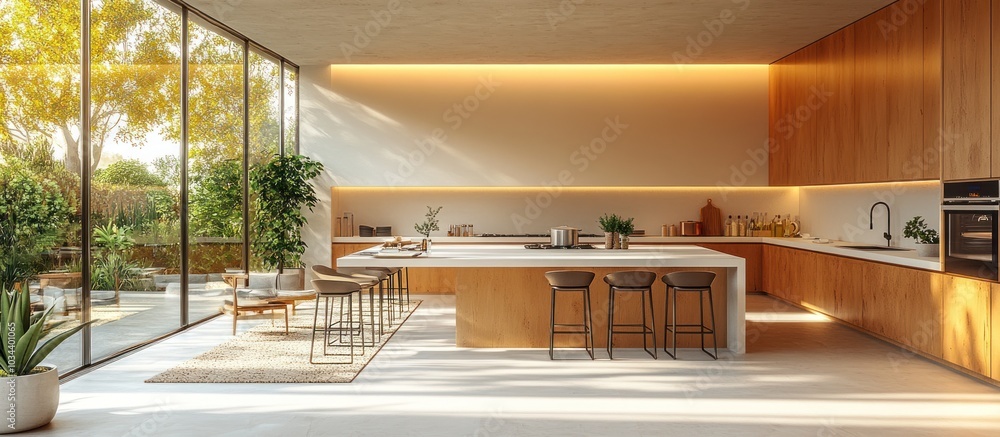 Fototapeta premium Modern Kitchen with Natural Light