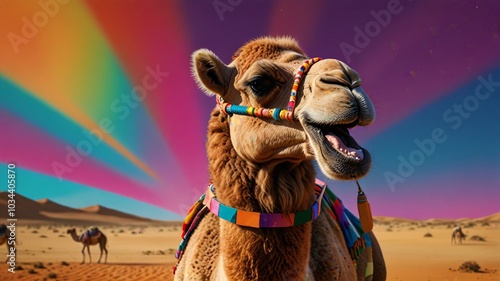 camel, colorful, desert, heat, dryness, travel, temperature, sand