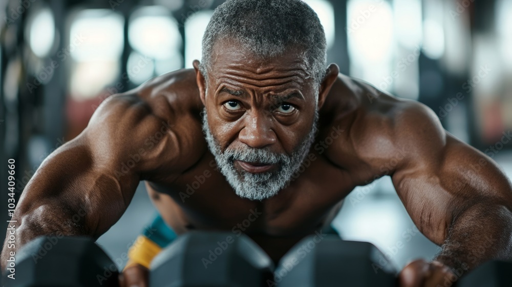 Fototapeta premium aging black exercise sport, 16:9