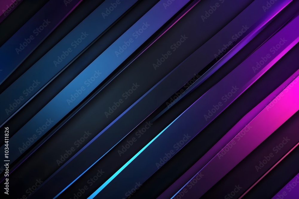 Fototapeta premium Abstract Gradient Lines with Vibrant Blue and Pink Diagonal Stripes