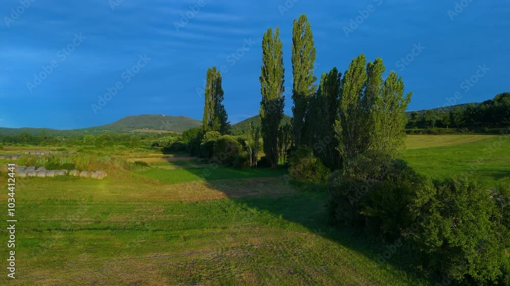 Landscape of Cultivated Fields in the Surroundings of the Gayangos - Antuzanos Lagoons. Merindad de Montija. Region of Las Merindades. Province of Burgos. Castilla and Leon. Spain. Europe Landscape of Cultivated Fields in the Surroundings of the Gayangos - Antuzanos Lagoons. Merindad de Montija. Region of Las Merindades. Province of Burgos. Castilla and Leon. Spain. Europe